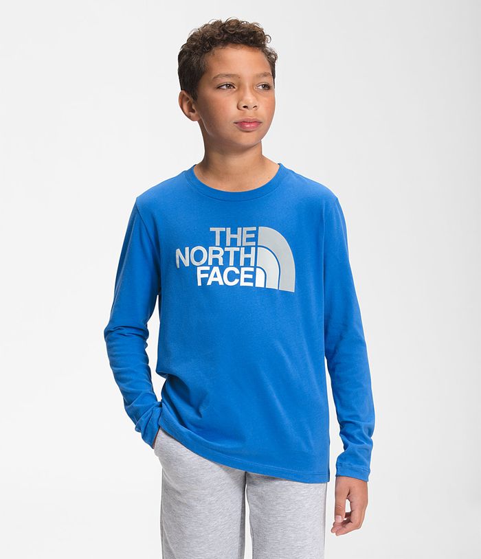 The North Face Τοπ Μπλε Παιδικα L/S Graphic Tee - Greece 9682MJXYE